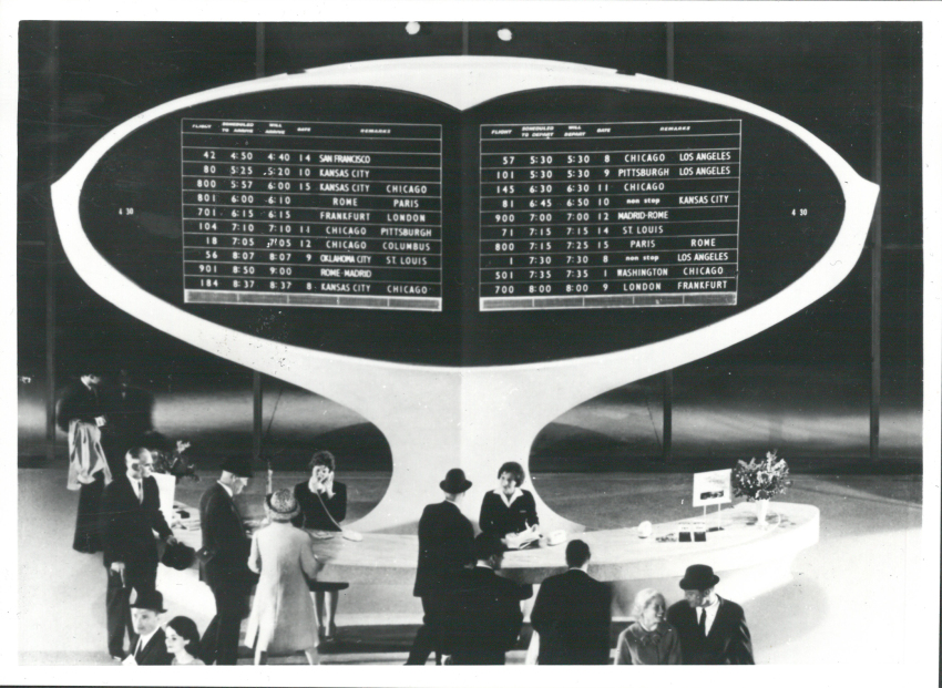 Splitflap display at TWA Terminal